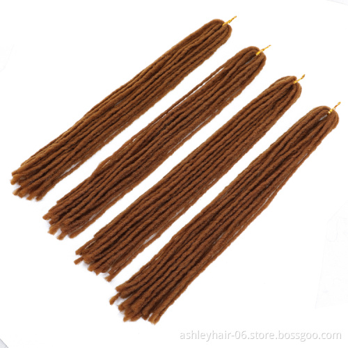 Dreadlock 100% Synthetic Extensions Crochet Hair Locs Natural Faux Locs Crochet Braids Braid Hair